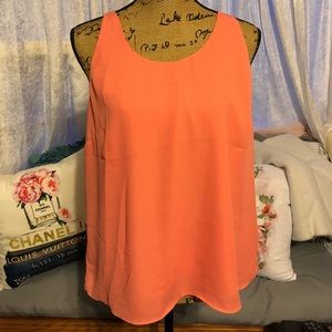 Bright coral tank top